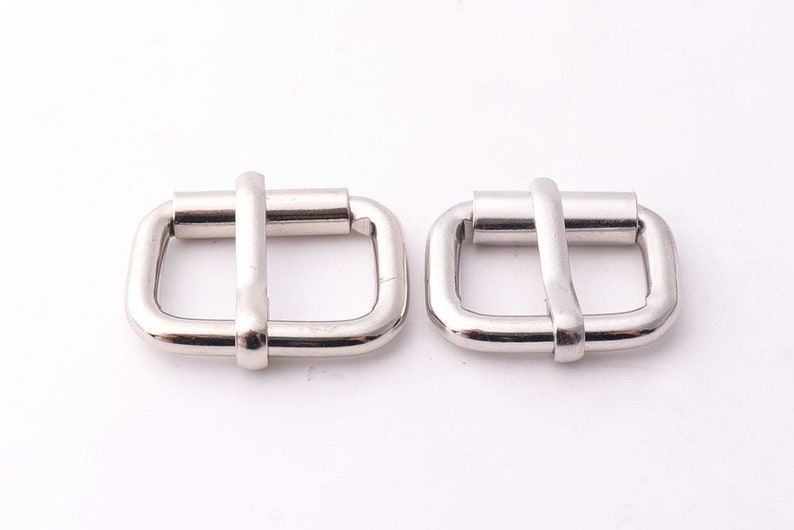 10pcs Rolled Buckle 3/4inch20mm 7/8inch23mm Pin Buckles belt Buckles Center Bar Buckle Strap buckles purse buckle Belf buckle image 2