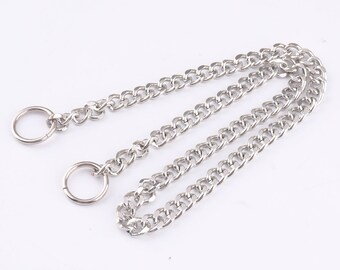 Bag Chain Purse Chain Ends with Rings Wrist Strap Chain Metal Chain Bag Hardware Strap for Handbag 30cm