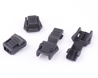 10pcs Plastic Cord End Cap Paracord Plastic End Paracord Tip Cord Locks Plastic Buckle Parachute Cord Accessories