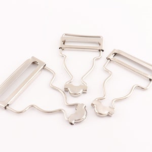 Dungaree Clips Overalls Buckle Shoulder Straps Clothes Making Sewing Supply Metal Dungaree Fastener Suspender Buckle Strap Adjuster 10pcs