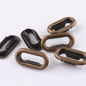 Oval Eyelet Grommets Purse Finding Clothing Bags Purse 19mm inner for purse shoes making 50sets
