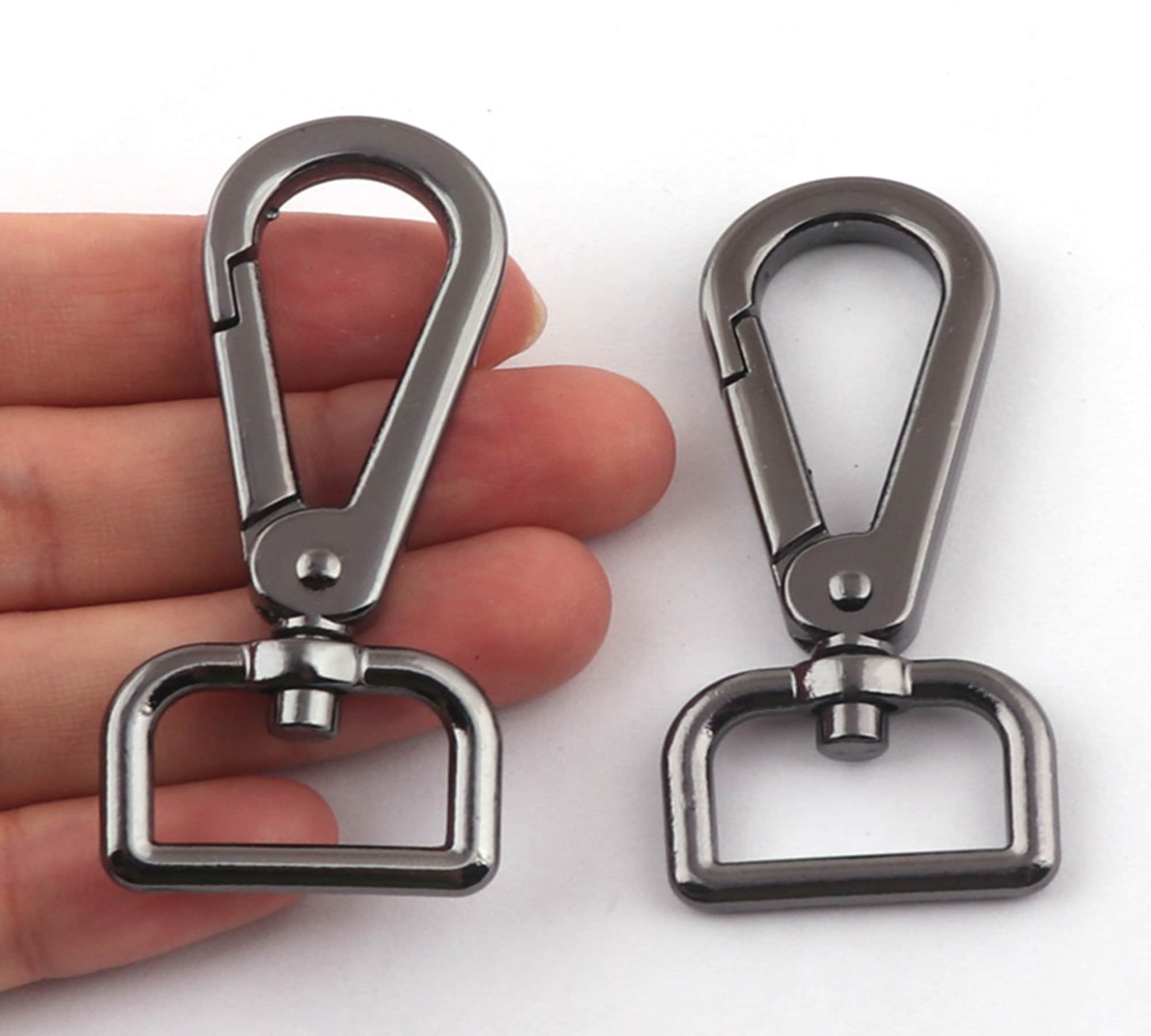 4pcs Tiny Swivel Snap Hook Push Gate Lobster Clasps Quality Clips Bag Charm  for Replacement Craft Lanyard Purse Making B1-1469 