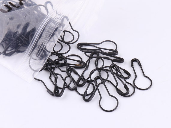 Schwarze Sicherheitsnadeln Glühbirne Sicherheitsnadeln Tag Pins Coiless  Sicherheit Pins Birne Sicherheitsnadeln stricken Stift abnehmbare Stich  Marker 100/500pcs - .de