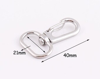 8pcs Swivel Clasps 3/4"inch(21mm) Swivel snap hook Metal clasp Trigger snap hooks purse hook key hook swivel hook