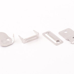 20set Metal hook and eye closures Hook and Bar Fasteners 4 Part Hook and Eye clasp sew on hook and bar for Trouser Skirts pants