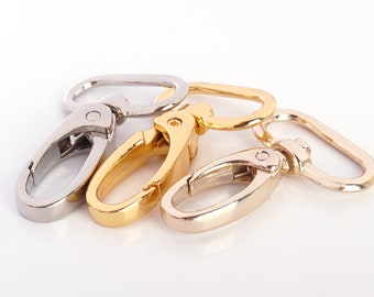 Cierre giratorio Snap ganchos disparador cierres push gate ganchos para correa de bolso / cadena de llave 1''pulgadas (25 mm) interior 6pcs