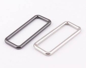 2"inch Rectangle rings silver gunmetal rectangular buckles Purse ring 3.5mm thickness Rectangle Ring buckle