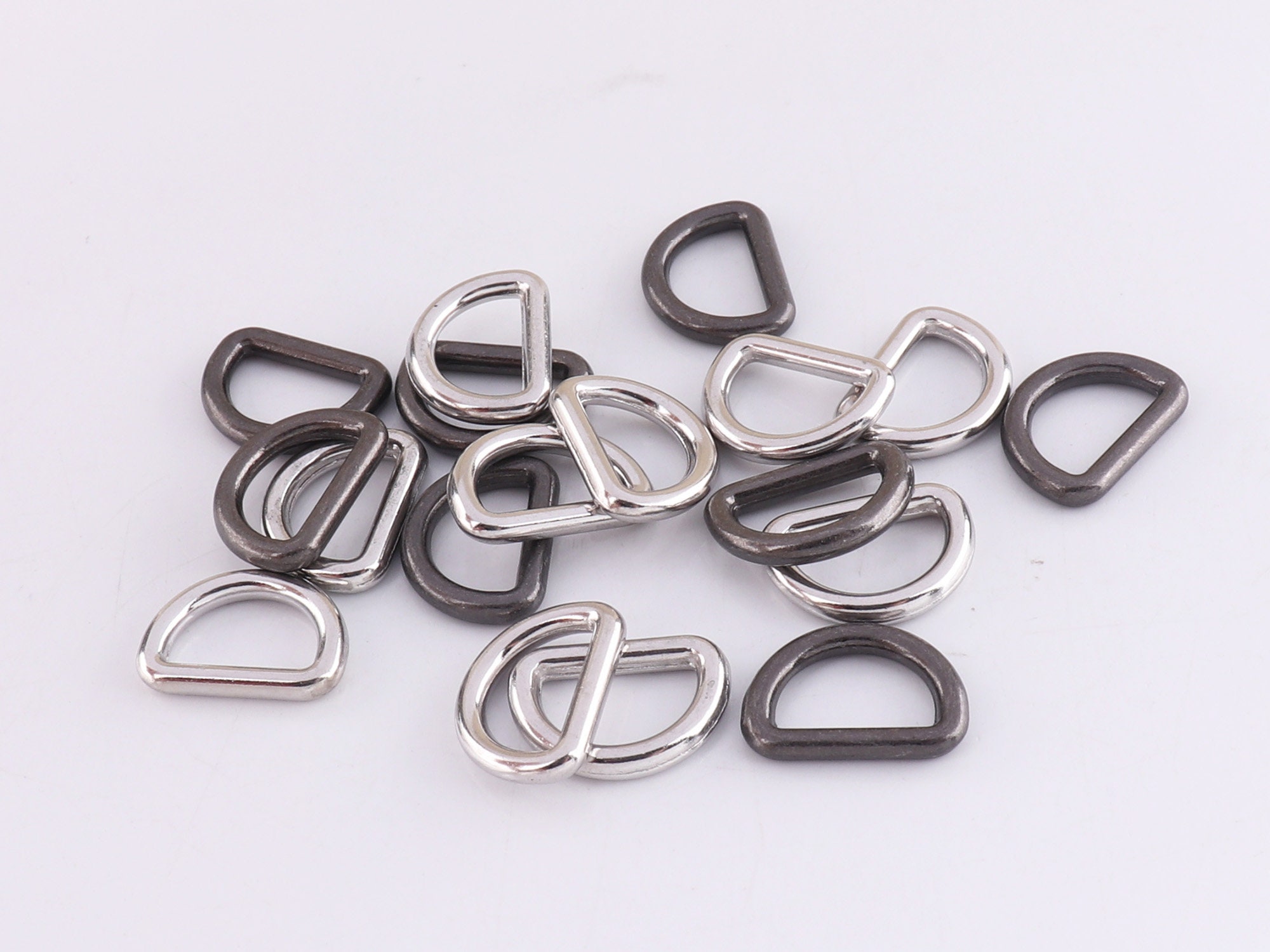 1-1/2 Inch D-Rings (Set of 2) - Nickel