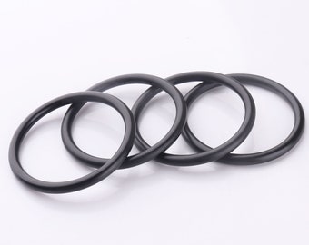 O ring purse ring round ring o ring buckle purse ring buckle purse bag making hardware black 36*30mm 6pcs