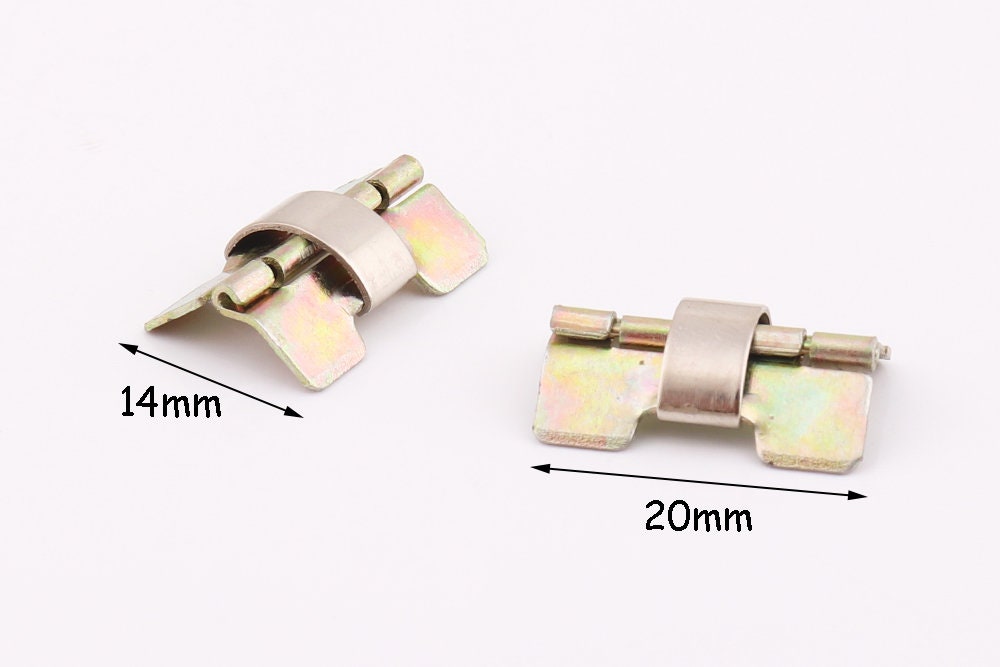 Mini Scharniere für Schmuck Boxen Nadeln Messing 25mm 5 Paar 