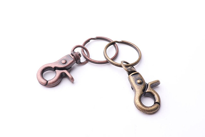 6pcs Split Keyrings With Swivel Clasp Key Chain Key Rings Etsy