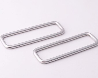 10pcs Rectangle Buckle Ring 51mm(inner) Rectangular Wire Loops Purse Handbag Hardware Rectangular Ring rectangle purse ring