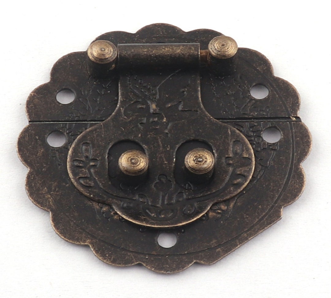 Round Lock Latch,antique Bronze Latch Clasp,jewelry Box Latch,vintage ...