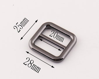30 Hebillas De Rodillo Metálicas Rectangulares Plateadas - 10 Mm De Diámetro Interior, Para Zapatos, Bolsos, DIY