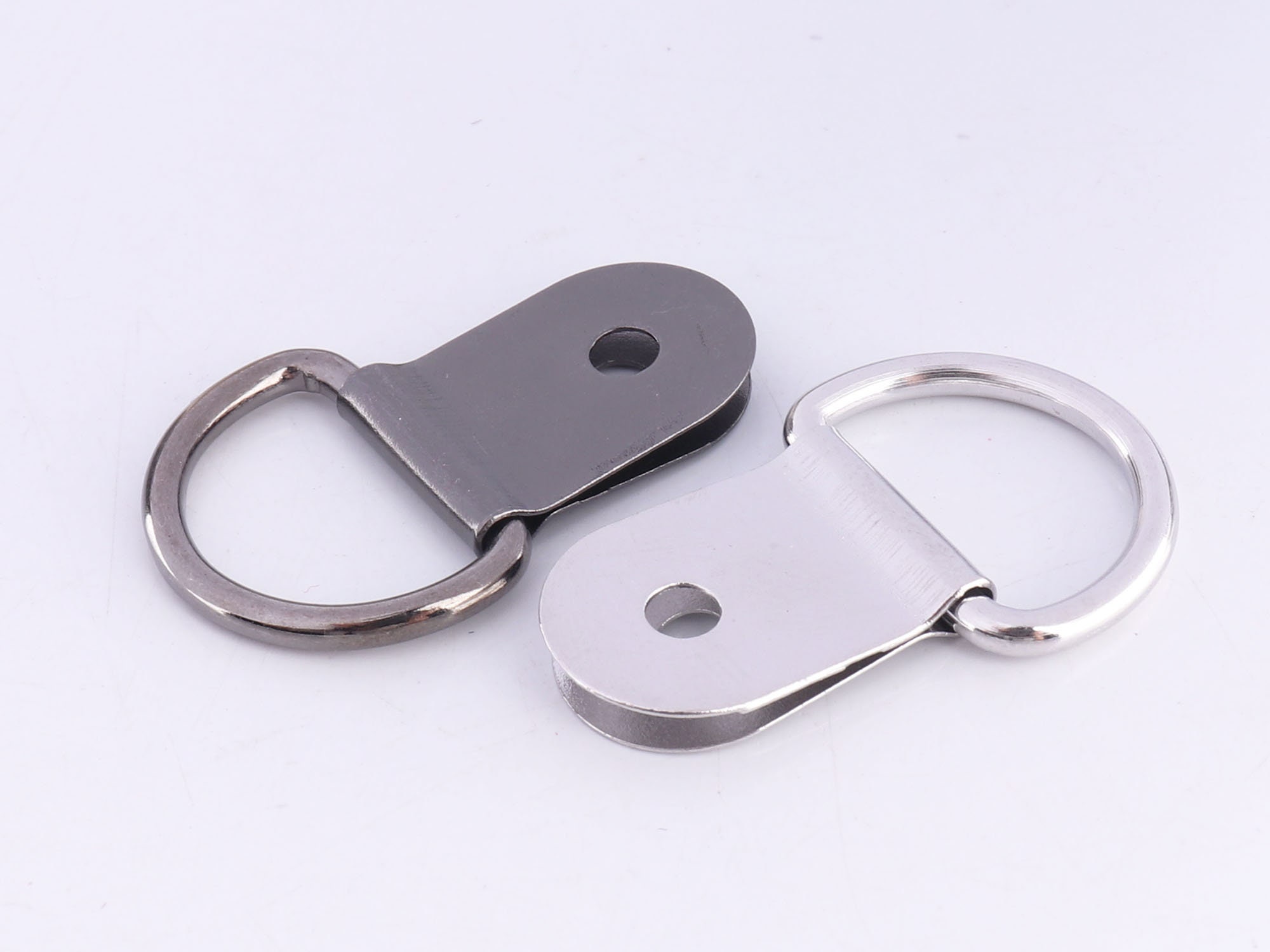 Carabiner Clip Small Key Chain 10pcs Karabiner Black 47mm Aluminum