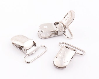 10pcs Suspender Clips Metal Pacifier Clips Baby Paci Clip Mitten Clips baby pacifier clip Dummy Clips
