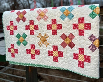 Come to the Garden Quilt Pattern, Paper Print Version