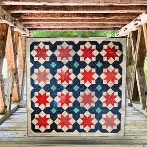 Stars and Scallops Quilt Pattern, Country Heavens Design (PDF Download)