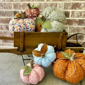 Quilted Fabric Pumpkin & Topiary Sewing Pattern (PDF Digital Download)