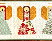 Angelic Choir - Table Runner and Quilt Pattern, Perfect Holiday Decor or Baby 39 s First Christmas Quilt, Instant PDF Digital Download