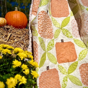 Pumpkin Vines Quilt Pattern - PDF Instant Download