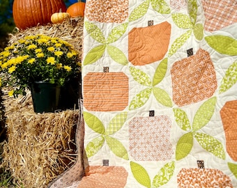 Kürbisranke Quilt Anleitung: Easy Fall Quilt (Digitaler Download)