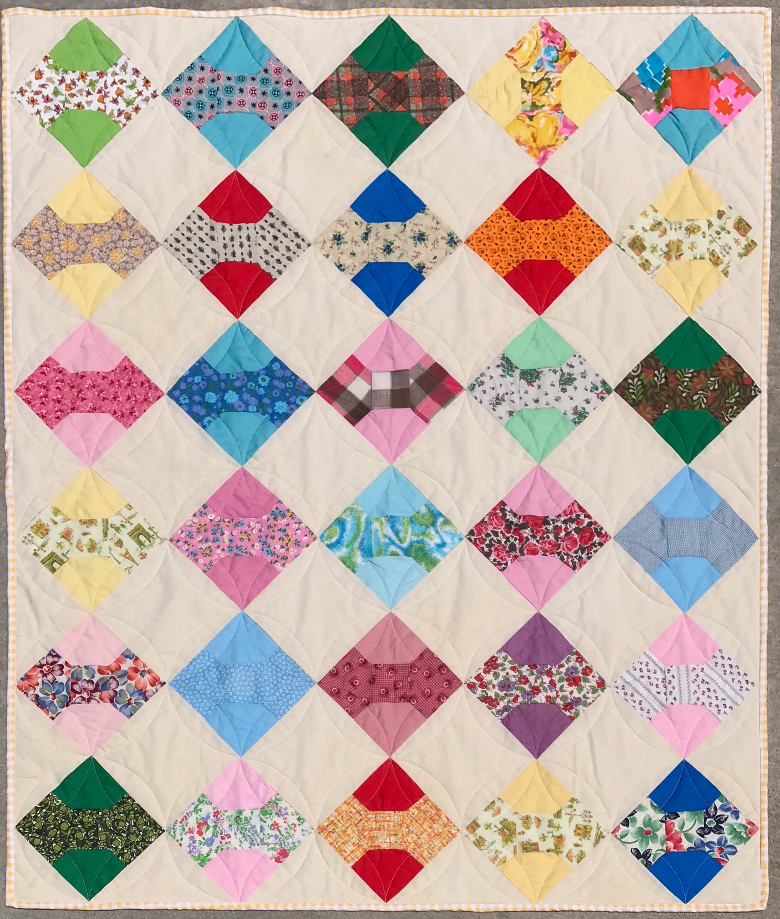 Vintage Bow Tie Quilt Pattern PDF Instant Download Etsy