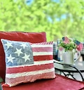 Betsy Quilted Patriotic Flag Pillow PDF Pattern: 18" x 21" (Instant Download)