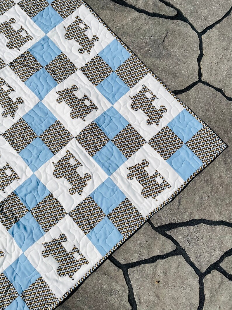 Railroad Crossing Baby Quilt Digital Pattern 48 X Etsy