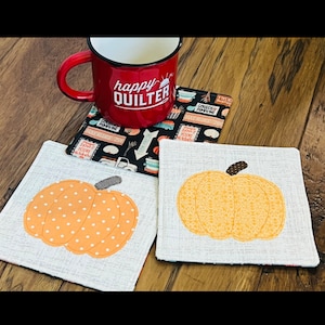 Patrón de posavasos de calabaza otoñal: Hazlo tú mismo (Descarga digital en PDF)