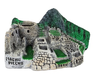 Decorative Machu Picchu Ceramic Ornament, Handmade Sculpture, Made In Peru, Diorama, Statue, Collectable, Model, Miniature, Souvenir