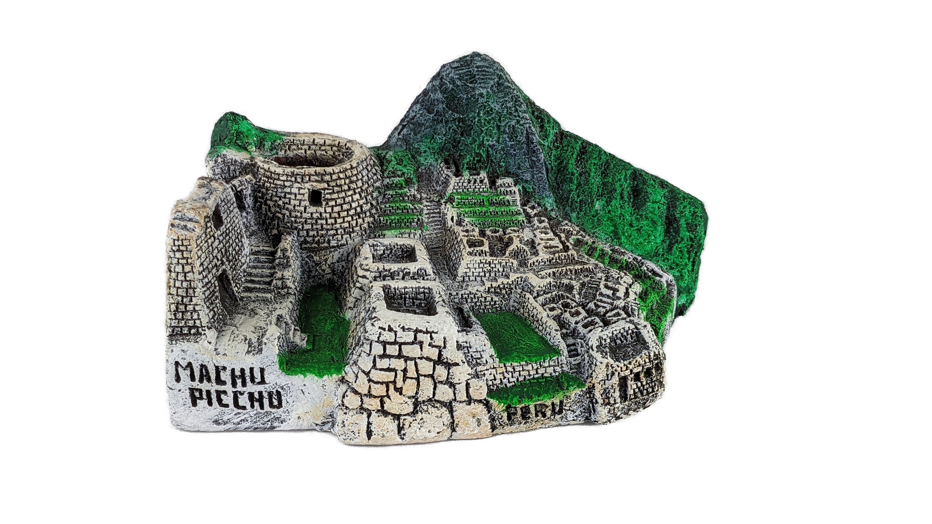 Decorative Machu Picchu Ceramic Ornament, Handmade Sculpture, Made in