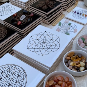 SEED OF LIFE Meditazione & Arteda di Manifestazione / Geometria Sacra / Crystal Healing 6x6