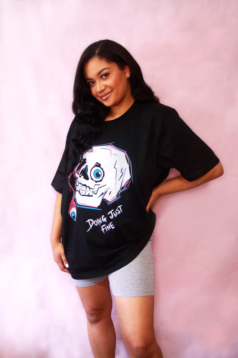 Doing Just Fine Organic Cotton Skull T-Shirt
