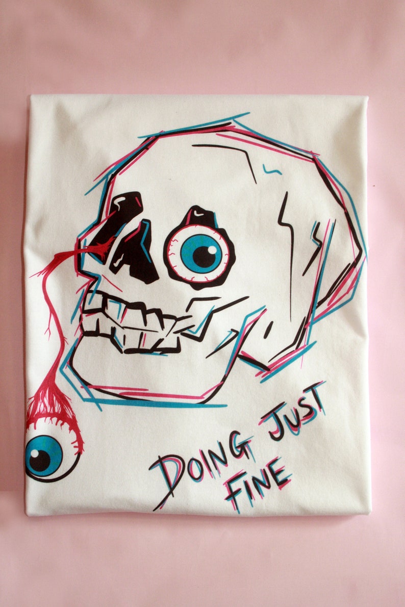 Doing Just Fine Organic Cotton Skull T-Shirt