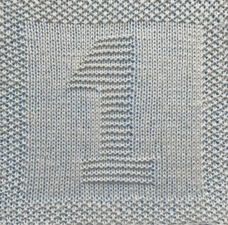 Knitting Pattern for Numbers 09 Washcloths or Afghan Squares Etsy