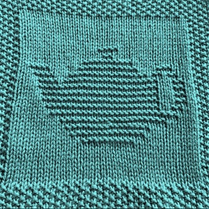 Strickanleitung für einen Teekannen Waschlappen oder Afghan Square