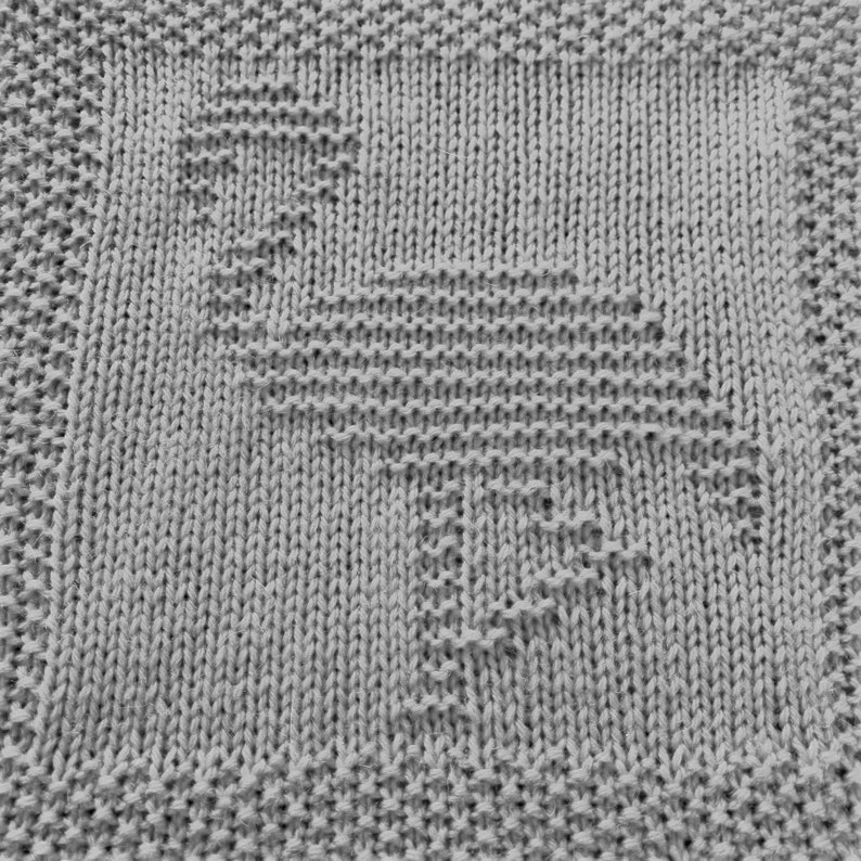 Knitting Pattern for Flamingo Washcloth or Afghan Square
