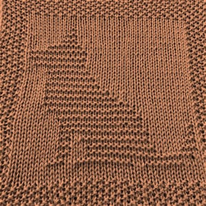 Knitting Pattern for German Shepard Dog Washcloth or Afghan Square