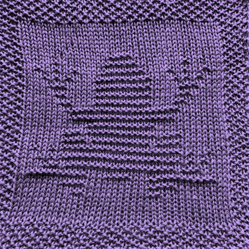Knitting Pattern for Frog Washcloth or Afghan Square image 7