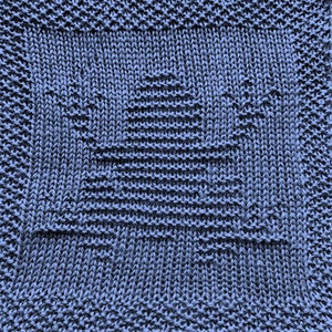 Knitting Pattern for Frog Washcloth or Afghan Square image 4