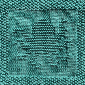 Knitting Pattern for Octopus Washcloth or Afghan Square