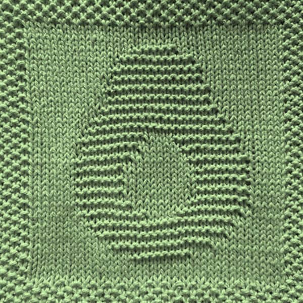 Knitting Pattern for Avocado Washcloth or Afghan Square