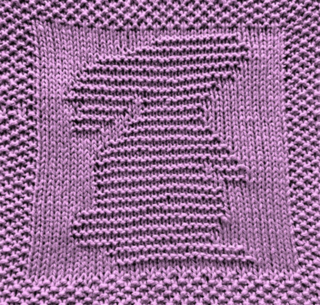 Knitting Pattern for Bunny Rabbit Washcloth or Afghan Square - Etsy