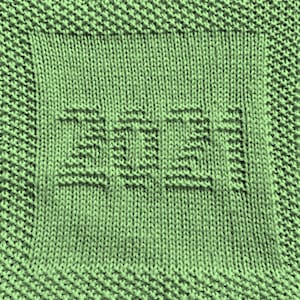 Knitting Pattern for 2021 Washcloth or Afghan Square