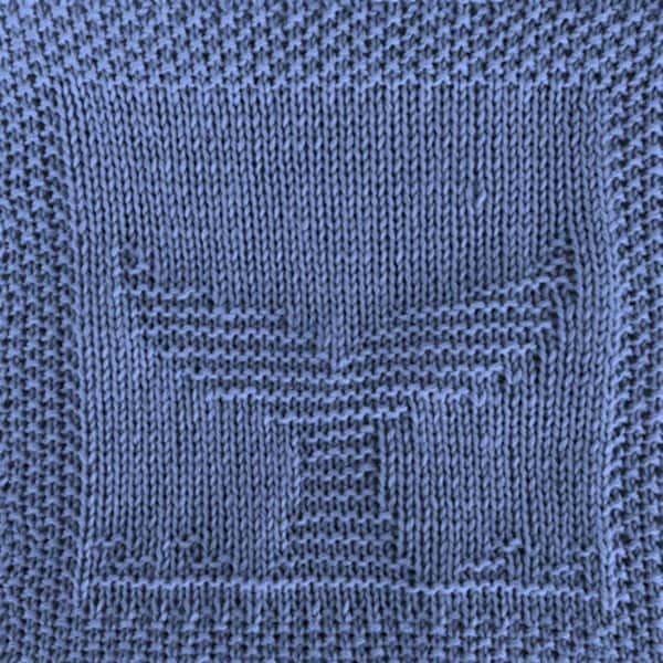 Knitting Pattern for Whale Tail Washcloth or Afghan Square