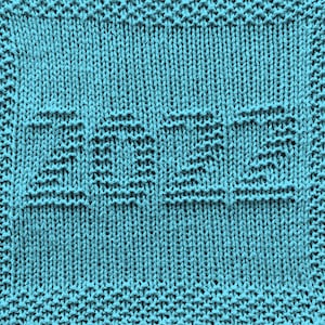 Knitting Pattern for 2022 Washcloth or Afghan Square