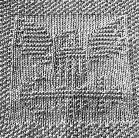 Knitting Pattern for US Navy Washcloth or Afghan Square - Etsy