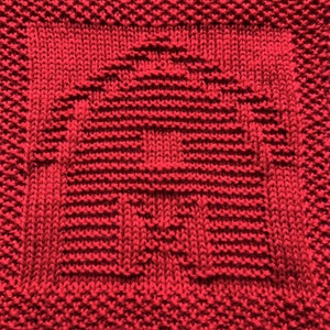 Knitting Pattern for Barn Washcloth or Afghan Square