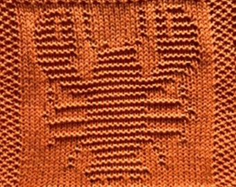 Knitting Pattern for Lobster Washcloth or Afghan Square